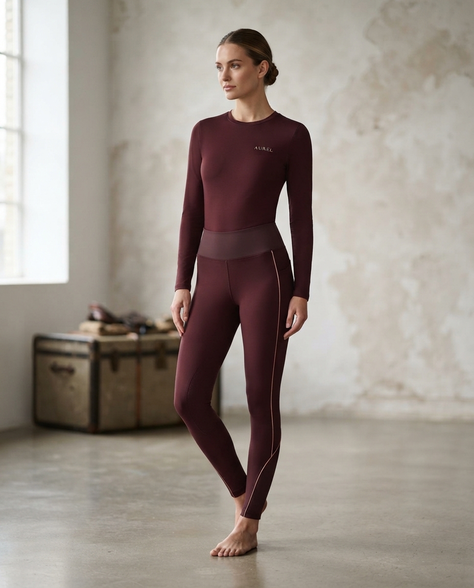 Volte long-sleeve crew and wide waistband